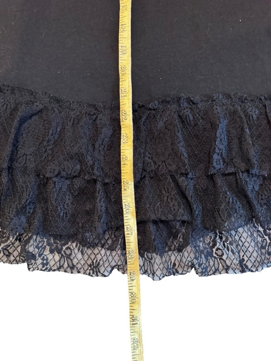 Umgee Black Sleeveless Flared Lace Trim Tank Top Size 1X - Picture 10 of 10